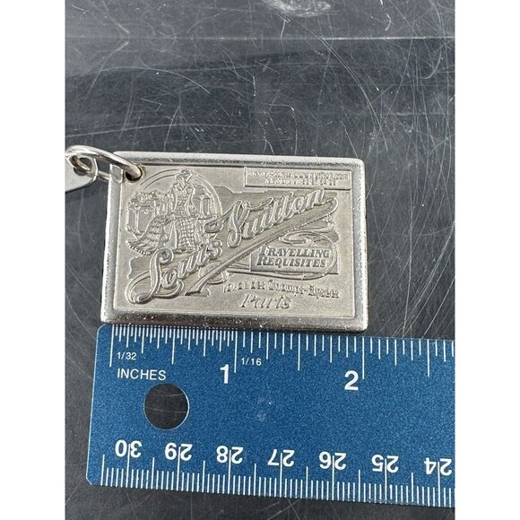 LOUIS VUITTON M65374 Porte Cles Jean Bag Charm Key Holder Metal Silver (K) - Picture 9 of 11